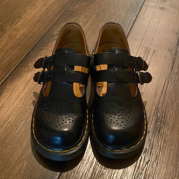 Dr. Martens Shoes - Dr Martens Fouble Buckle Maryjane Black Shoes Sz 4 but fits 6